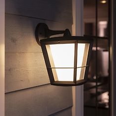 Philips Hue Econic Outdoor-älykäs lyhtyvalaisin, alaspäin, musta, 31 cm, 1150 lm, kuva 8