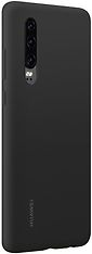 Huawei P30 Silicone Cover -suojakuori, musta, kuva 3