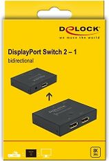 DeLock DisplayPort 2 - 1 Switch -kaksisuuntainen kytkin, kuva 3