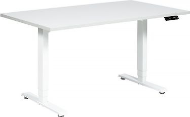Elfen Ergodesk Pro -sähköpöytä, 140 x 80 cm, valkoinen, valkoinen runko, kuva 2