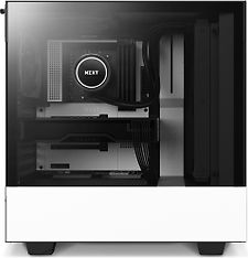 NZXT H511 Flow Compact Mid Tower ATX-kotelo, sivuikkunalla, valkoinen, kuva 2