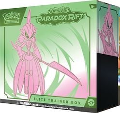 Pokemon Scarlet & Violet 4: Paradox Rift Elite Trainer Box -keräilykorttisetti, Iron Valiant, kuva 4