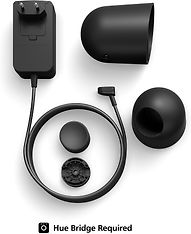 Philips Hue Secure valvontakamera, langallinen, pöytäteline, musta, 1 kpl, kuva 4