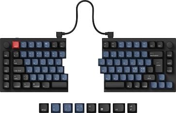 Keychron Q11 QMK/VIA Split Layout Fully Assembled Knob 75% -mekaaninen näppäimistö, Gateron G Pro Red -kytkimet, kuva 2