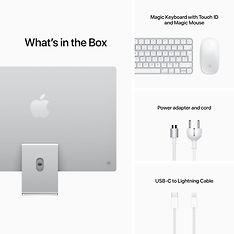 Apple iMac 24" M1 512 Gt -tietokone, hopea (MGPD3), kuva 9