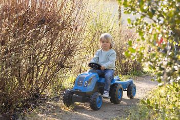 Smoby Farmer XL -sininen traktori ja peräkärry, kuva 2