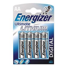 Energizer Ultimate Lithium AA-paristo 1,5 V, 4 kpl