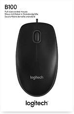 Logitech B100 -hiiri yrityskäyttöön, musta, kuva 7