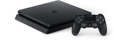 Sony PlayStation 4 Slim 1 Tt + toinen DualShock 4 -pelikonsolipaketti, musta, kuva 2