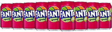 Fanta Strawberry & Kiwi -virvoitusjuoma, 330 ml, 24-pack