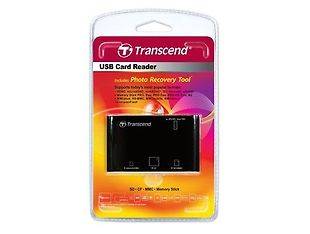 Transcend All-In-One Multi Card Reader Black - monipuolinen muistikortinlukija, kuva 2