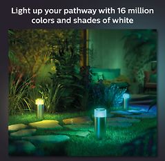 Philips Hue Calla Outdoor-älypuutarhavalaisin, teräs, lisävalaisin 24 V -sarjaan, 25 cm, kuva 6