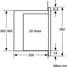 Bosch HBA533BB0S Serie 4 -erillisuuni, musta ja Bosch BFL520MB0 Serie 4 -mikroaaltouuni, musta, kuva 13