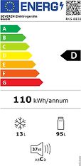 Severin RKS8833 -jääkaappi pakastelokerolla, kerma, kuva 3