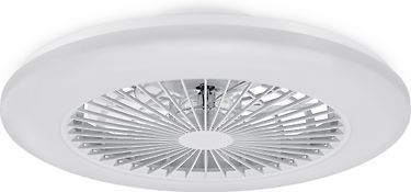 Philips Amigo Flat Fan Ceiling IR RD 25W+60W -tuuletinvalaisin, valkoinen