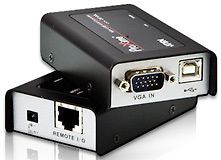 Aten Mini USB KVM laajennin, VGA, 100m (CAT5e), CE-100