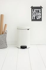 Brabantia Pedal Bin newIcon -roska-astia, 12 l, valkoinen, kuva 2