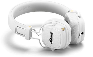Marshall Major III Bluetooth -Bluetooth-kuulokkeet, valkoiset