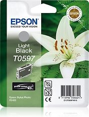 Epson T0597 UltraChrome K3 -mustekasetti, vaalea musta