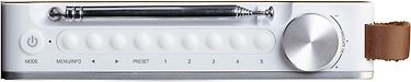 Lenco PDR-040 -kannettava FM-radio, ruskea/valkoinen, kuva 4