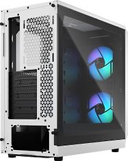 Fractal Design Focus 2 RGB White TG Clear Tint ATX-kotelo ikkunalla, valkoinen, kuva 3