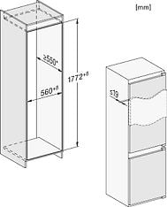 Miele KDN 7714 E -jääkaappipakastin, integroitava, kuva 10