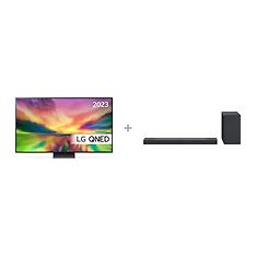 LG QNED82 65" 4K QNED TV (2023) + LG SC9S 3.1.3 Dolby Atmos Soundbar -tuotepaketti