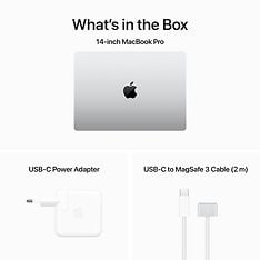 Apple MacBook Pro 14” M3 Max 64 Gt, 4 Tt 2023 -kannettava, hopea (MRX83), kuva 10