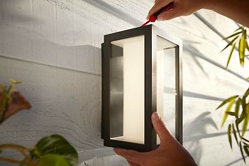 Philips Hue Impress Outdoor-älyseinävalaisin, iso 24 cm, antrasiitti, 24 cm, 1200 lm, kuva 8