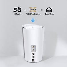 TP-LINK Deco X50-5G-modeemi + X50 Outdoor WiFi 6 -Mesh-järjestelmä sisä- ja ulkokäyttöön, kuva 4