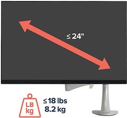 Ergotron Neo-Flex -monitorivarsi LCD/TFT-näytöille, hopea, kuva 9