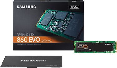 Samsung 860 EVO SSD 250 Gt M.2 SATA SSD-kovalevy