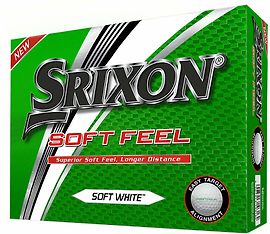 Srixon Soft Feel -golfpallo, valkoinen, 12 kpl