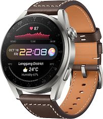 Huawei Watch 3 Pro LTE -älykello 48 mm, ruskea nahkaranneke, kuva 2