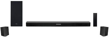 LG SK5R 4.1 Soundbar -äänijärjestelmä langattomilla bassokaiuttimella ja takakaiuttimilla