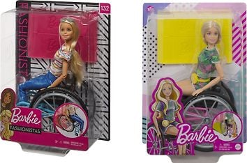 Barbie Fashionistas -pyörätuoli ja nukke, lajitelma, kuva 2