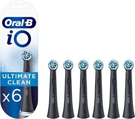 Oral-B iO Ultimate Clean -harjaspää, musta, 6 kpl