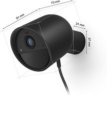 Philips Hue Secure valvontakamera, langallinen, musta, 1 kpl, kuva 4
