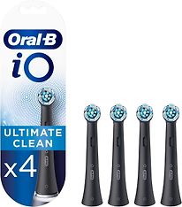 Oral-B iO Ultimate Clean Black -vaihtoharjat, musta, 4 kpl