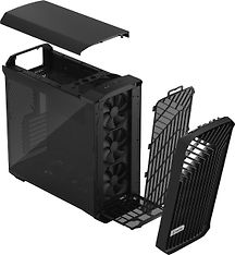 Fractal Design Torrent Black TG Dark Tint E-ATX-kotelo ikkunalla, musta, kuva 18