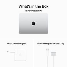 Apple MacBook Pro 14” M3 Pro 18 Gt, 512 Gt 2023 -kannettava, hopea (MRX63), kuva 10