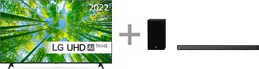 LG 55UQ8000 55" 4K LED TV + LG SPD75YA 3.1.2 Dolby Atmos Soundbar -tuotepaketti
