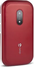 Doro 6041 -simpukkapuhelin, punainen / valkoinen, kuva 3