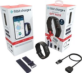 Fitbit Charge 4 -aktiivisuusranneke, musta Gift pack, kuva 2