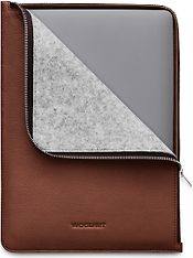 Woolnut Leather Folio -suojatasku 13/14"  MacBook, konjakki