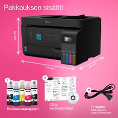 Epson EcoTank ET-4810 A4-monitoimitulostin – Wi-Fi, mustesäiliöt ja mukana jopa 3 vuoden musteet, kuva 6