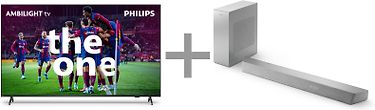 Philips The One PUS8808 75" 4K LED Ambilight Google TV + TAB8507 3.1 Dolby Atmos Soundbar -tuotepaketti