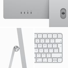 Apple iMac 24" M3 8 Gt, 256 Gt -tietokone, hopea (MQRJ3), kuva 3