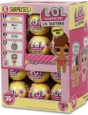 L.O.L. Surprise Lil Sisters PDQ -yllätyspallo, 1 kpl, kuva 2