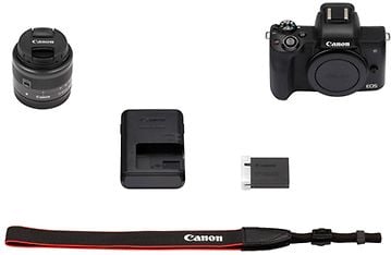 Canon EOS M50 -mikrojärjestelmäkamera, musta + 18-150 mm -objektiivi, kuva 2
